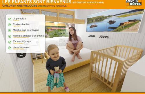 APPART'HÔTEL Les Prés Blondeau, 1 à 10 personnes, 3 chambres, Terrasse, Parking privé, Wifi, Arrivée autonome 24-7 - Photo 18