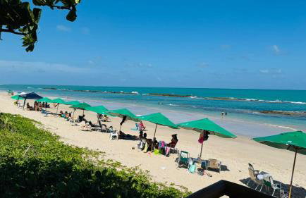 Flat Studio beira mar com piscina privativa - Praia dos CARNEIROS TAMANDARÉ - Foto 78