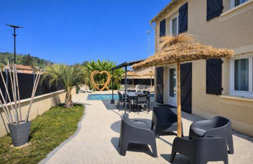 Sublime villa des Oliviers - Piscine chauffée, espace détente, Baby-foot, cuisine extérieure - proche d'Agen - Foto 42