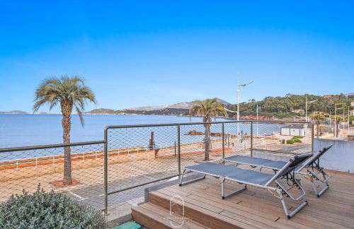 Villa Antoine Appartement RDJ Vue mer CLiM Wifi parking plage 50m La Garonne - Foto 18