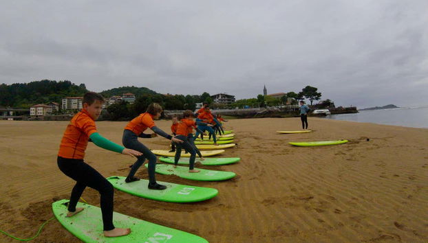 Pratiquez d'abord sur le sable !