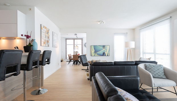 Spacious Apartment in Den Haag near Sea Beach - Foto 5, Sala de estar