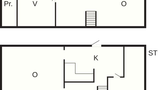 5 Person Holiday Home in Loddekopinge - Foto 5, Plano