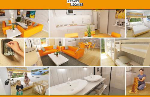 APPART'HÔTEL Les Prés Blondeau, 1 à 10 personnes, 3 chambres, Terrasse, Parking privé, Wifi, Arrivée autonome 24-7 - Photo 13