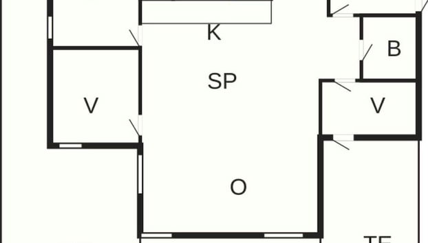 6 Person Holiday Home in Albaek - Foto 2, Plano