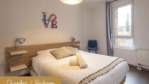 T2 - Balcon -15 min centre ville et Allemagne - Foto 2