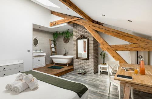 Le Rooftop Loft premium 3 chambres avec terrasse & parking en centre-ville de Saint-Étienne - Foto 24