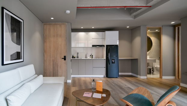 w Lovely 1BR w/ Brilliant Deco in Unicentro - Foto 4, Habitación