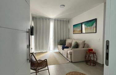 Apartamento NOvo na Praia do Morro Temporada Wi-Fi, Vista Mar, garagem, varanda grande - Foto 5