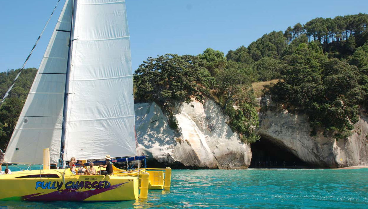 Catamaran ride along the Coromandel Coast