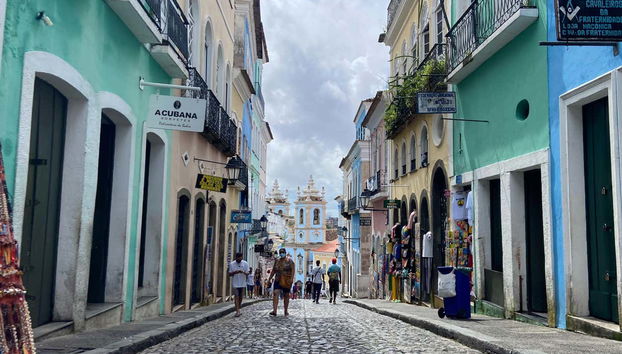 Calle del barrio histórico de Pelourinho