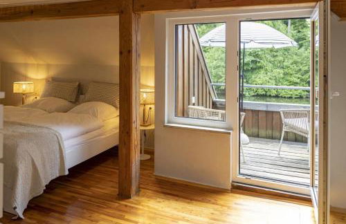 Ferienhaus Pure Jagst, Traum-Lage am Fluss mit Kaminzimmer und Infrarot-Wärmekabine - Foto 14