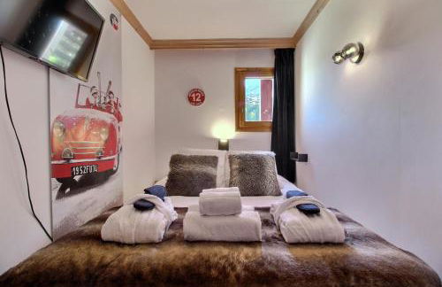 ARC 1950, Appartement 2 chambres 6 personnes, Skis aux pieds, Sauna, Hammam, Jacuzzi, Piscine intérieure et extérieure - Foto 24