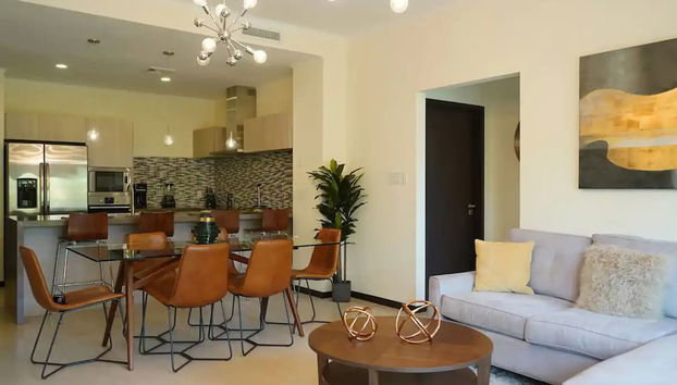 3BR Ground Level Eagle Beach Condo Pool GYM - Foto 3, Habitación