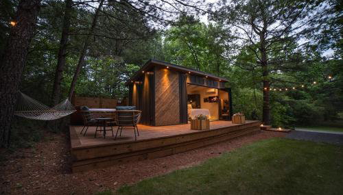 Glamping cottage with glass front and hot tub! - Foto 5