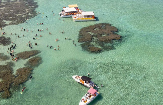 Paseo en barco por las piscinas naturales de Maragogi - Foto 1