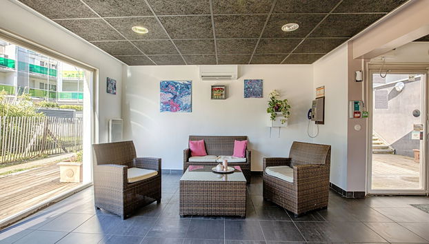 Zona de estar del vestíbulo