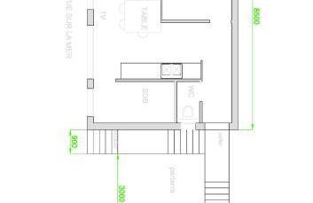 Gite Gabrielle à Pourville: Appartement face à la mer - Foto 2