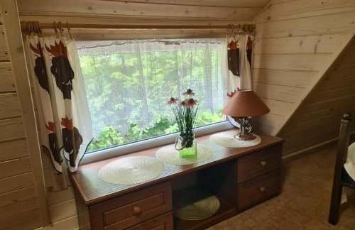 Duży drewniany domek nad rzeką, Obidza 381, Łącko - Foto 32