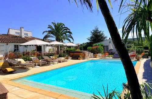 Villa climatisée, Golfe Saint Tropez, 12 pers, 4 suites, Piscine chauffée, Hammam, Spa, Billard, Pétanque, Wifi professionnel haut débit - Photo 15