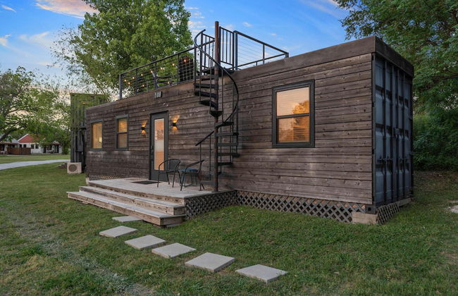 Pecan Grove Container Tiny Home Country Setting 12 min to Baylor Magnolia - Foto 20