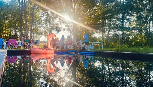 Le Moulin de mon Père, 20 pers, Piscine, campagne. - Foto 2, Garden view