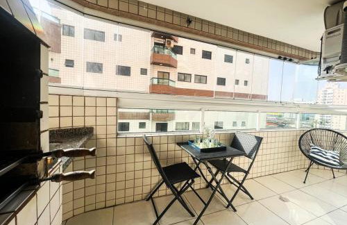 Onda76 Ap temporada Praia Grande Beira Mar churrasqueira carvão - Foto 2