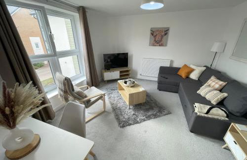 Modern 2-bedroom apartment, free parking for 2, walking distance to town centre - Foto 5