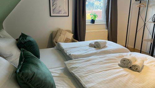 stylische Unterkunft für Firmen und Gruppen- Herzlich willkommen -Einzelbetten,Nahe Ulm, 3 Schlafzimmer - Foto 5, towels