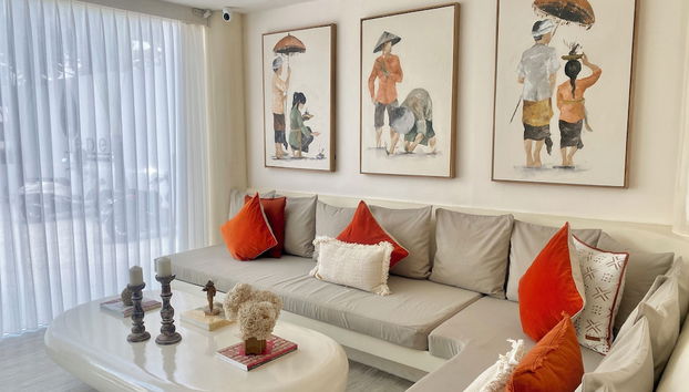 Zona de estar del vestíbulo