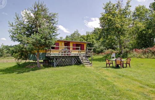 Roulotte pittoresque 4 pers avec animaux admis, draps et ménage inclus - FR-1-496-308 - Foto 15