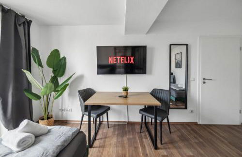 Larooms Merseburg - Apartment NS03 - 2 Zimmer - 4 Betten - Waschmaschine - Parkplatz - Balkon - Foto 3