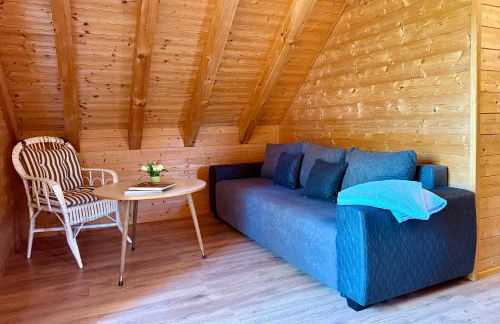 Holz-Ferienhaus Oberbrändi: Kachelofen, Sauna, WLAN, am Wald - Foto 19