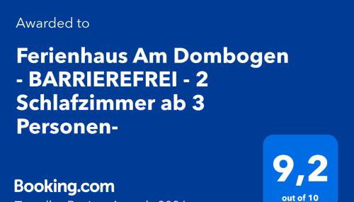 Ferienhaus Am Dombogen - BARRIEREFREI - 2 Schlafzimmer ab 3 Personen - mindestens 3 Nächte Aufenthalt - Foto 2