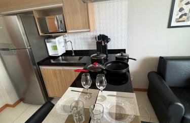 1Q Alto Padrão Aeroporto Completo Novo Praia Jardim Camburi - Foto 18