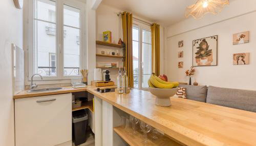 Le Nid Ambré, apaisant 15 min Paris - Foto 4, stove, minibar