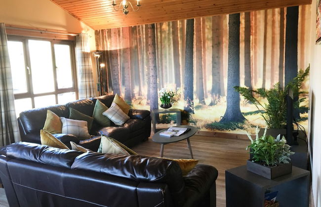 Silver Birch Lodge With Hot Tub Near Cupar, Fife - Foto 1