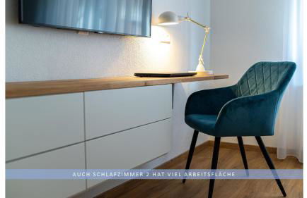 Apartment Leinetal - bester Schlafkomfort in hochwertiger Hotelbettwäsche, 3 Zimmer - große Küche, Duschbad & Parkplatz - Photo 10