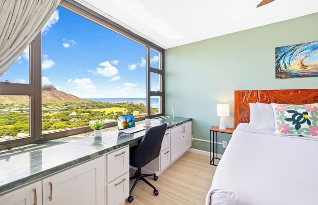 Diamond Head and Ocean views with King Bed and Parking - Foto 24