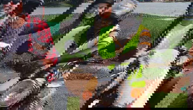 Balade à moto dans Kampala