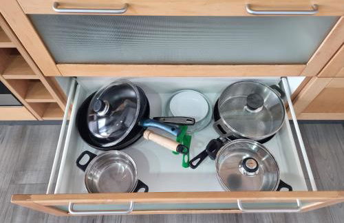 Gemütliche Ferienwohnung mit 1 Schlafzimmer, Wohnzimmer mit Schlafcouch & voll ausgestattete Küche - Foto 21