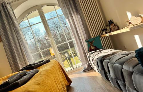 Bavaria Mountain Chalet DESIGN Ferienwohnung SKI Arber Osser Terrasse Sauna in Villa mit Bergblick bis 6 Pers - Foto 55