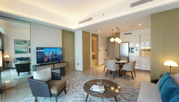 High Floor Stylish 1BR Address Harbour - Foto 5, Zona de estar