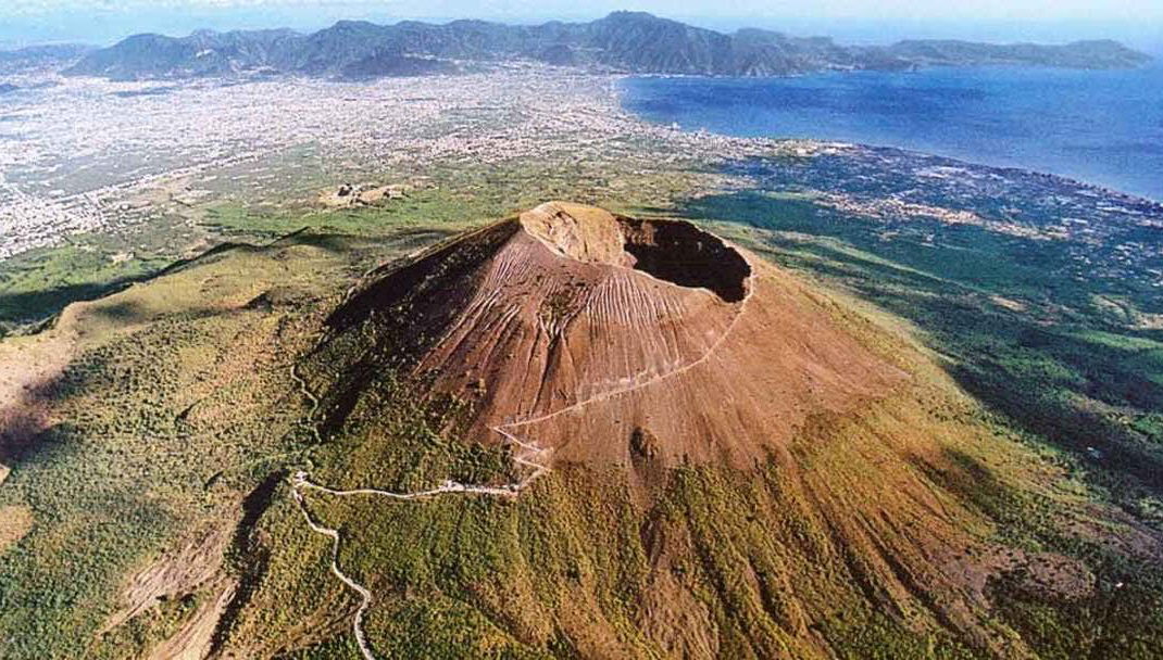 El volcán desde arriba