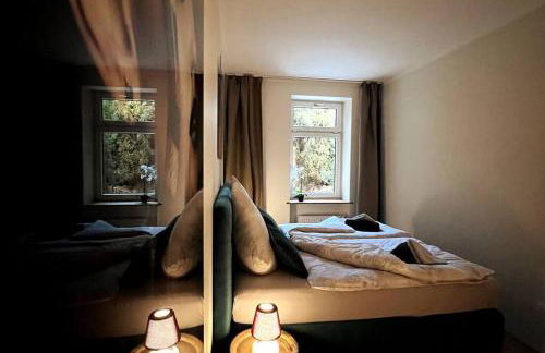 Soul-Apartment Terrasse Privat-Parkplatz Boxspringbett 55Zoll TV WLAN - Foto 10