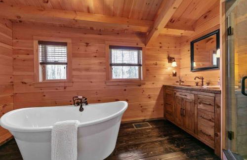 Cozy Log Cabin with Hot Tub 10 Min to Hunter Mtn - Foto 29