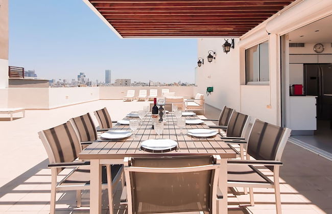 2BDR Roof Top Sea View Neve Tsedek TL56 - Foto 16