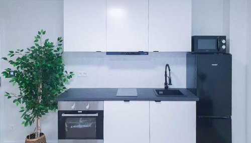 ALFA Stuttgart Mikro-Apartment 2 Betten Küche Bad l SmartTV WIFI l Porsche & Bosch l 2 Beds Kitchen Bath BS21A1 - Foto 4, stove, dishwasher