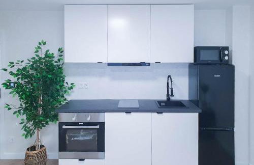 ALFA Stuttgart Mikro-Apartment 2 Betten Küche Bad l SmartTV WIFI l Porsche & Bosch l 2 Beds Kitchen Bath BS21A1 - Foto 4