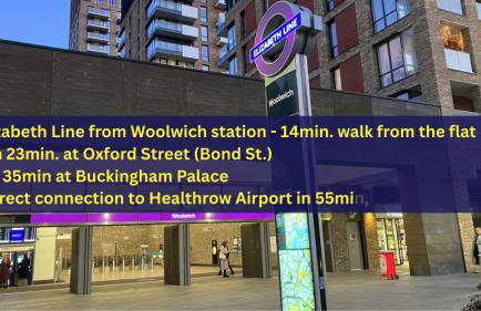 Stylish 2-Bed Flat in Woolwich, Central London - Foto 36